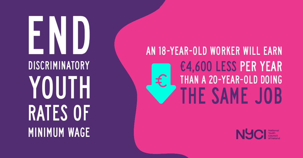 Sub minimum wage graphic