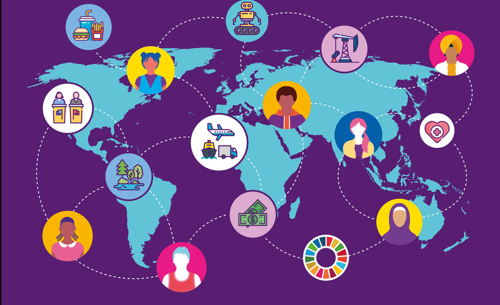 One World Week graphic - globalisation